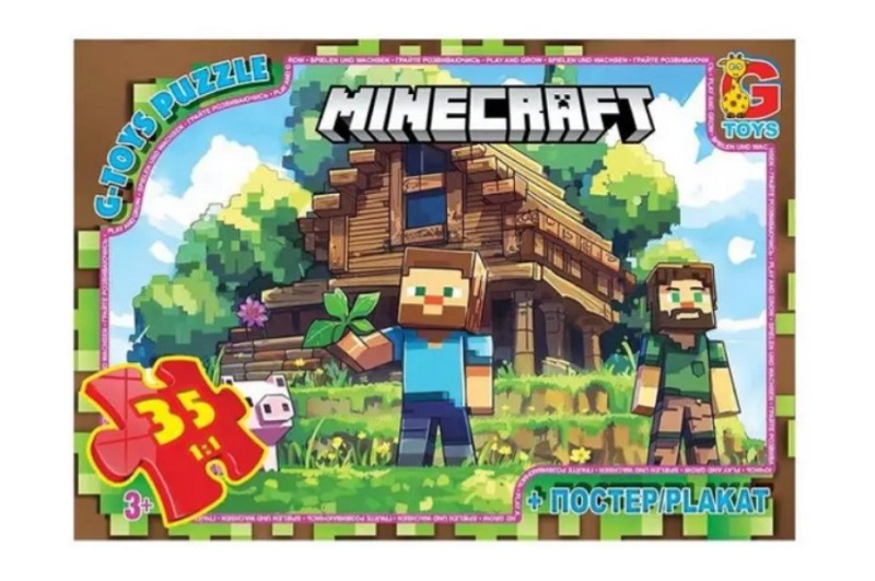 Пазли ТМ G-Toys" із серії  "Minecraft" (Майнкрафт), 35 ел.  MC798"