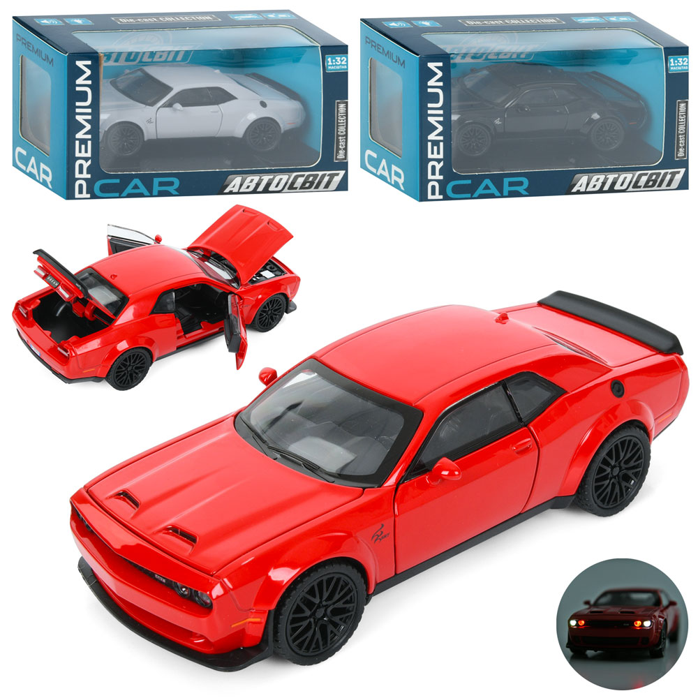 Машина AP-1992 (24шт) АвтоСвіт,1:32, метал, інерц,16см, звук,світло,відчиняються двері/багажник, гум