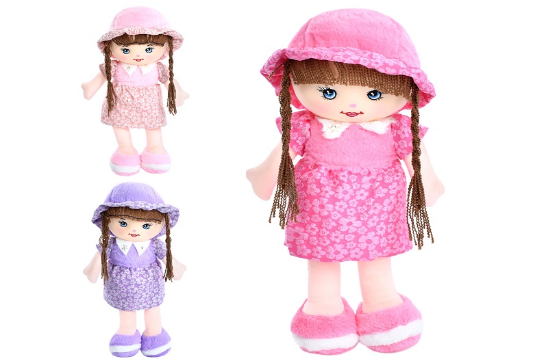 Лялька YG0188 (50шт) м'яконабивна, 40см, петелька, 3 кольори, у пакеті, 19-40-10см