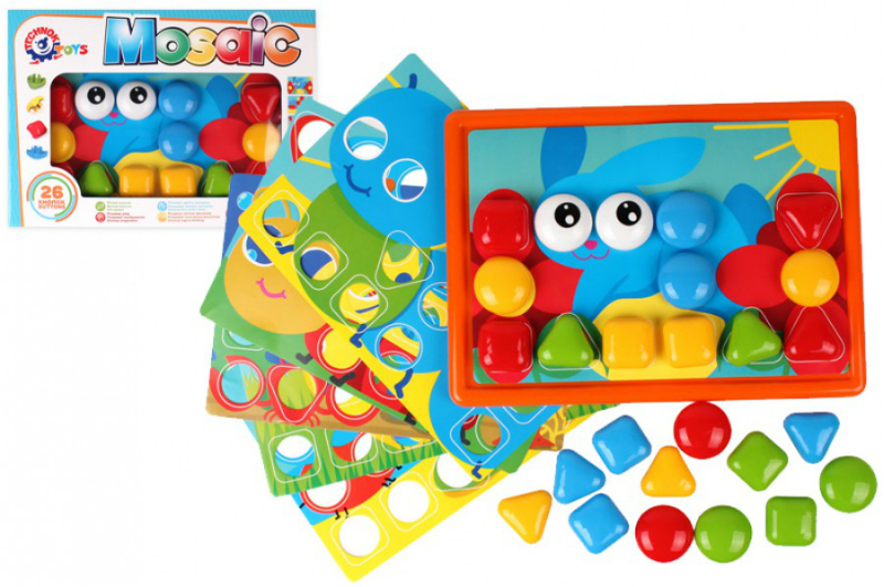 Мозаїка (26 фішок-кнопок+6 трафаретів)Тех6047