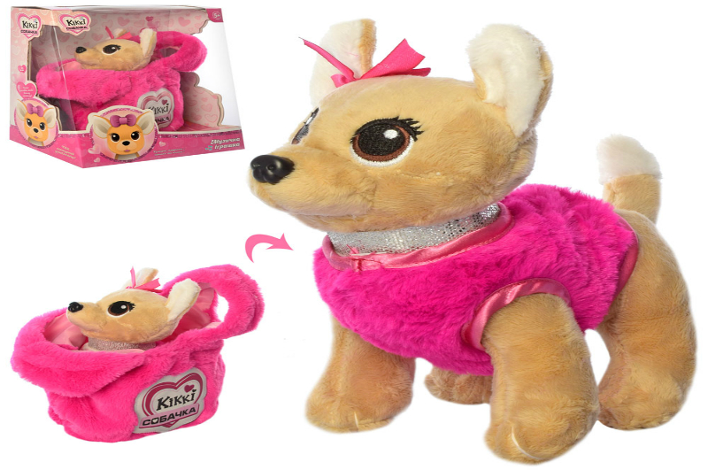 Собака M 4363 I UA (18шт) 20см, муз-укр.пісня, сумочка, на бат-ці, в розібр.кор-ці, 29-30-17см