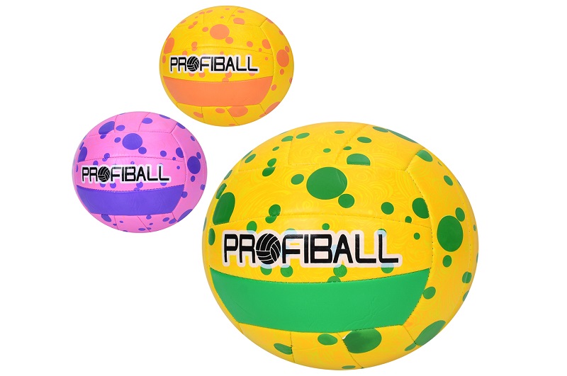 М'яч волейбольний MS 3814 (30шт) офіційний розмір, 260-280г, 3 кольори, у пакеті