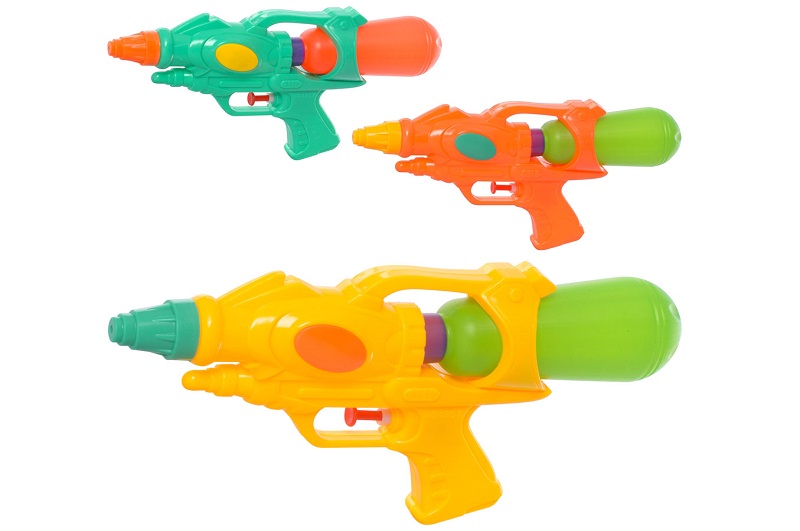 Водяний пістолет MR 0583 (240шт) розмір маленький, 25см, 3 кольори, в пакеті, 18-25-5см