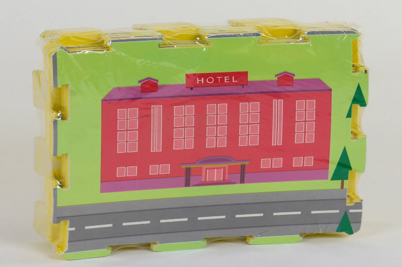 Килимок-пазл EVA З 36630 Місто (20) 9 шт в упаковці, 30х30 см