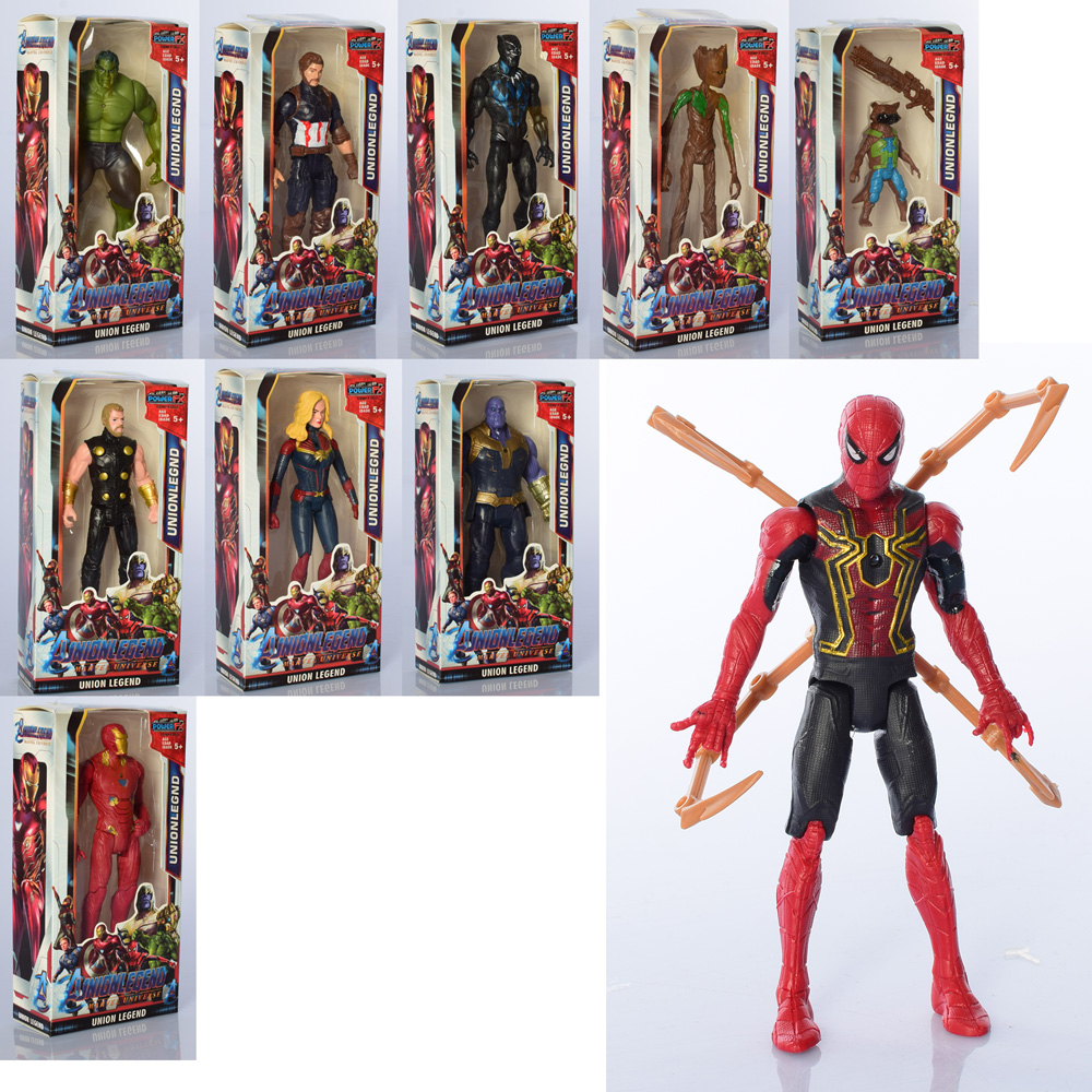 Фігурки для гри 8833 (96шт) AV, супергерой,від 8см до 16см, світ, 10вид,бат-таб,в кор-ці, 10-20-5см