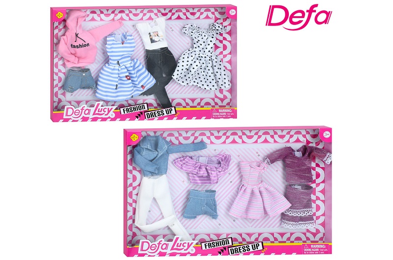 Лялькове вбрання DEFA 8438 (24шт) 4шт, 2види, в кор-ці, 36,5-23-2,5см