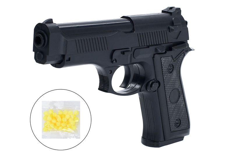 Пістолет 038 (108шт) 20см, пластикові кулі, у пакеті, 25-16-4см