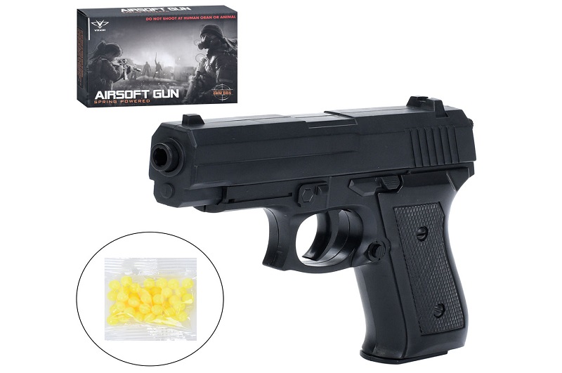 Пістолет 1918 (72шт) 17см, пластикові кулі, в кор-ці, 18-12,5-3,5см