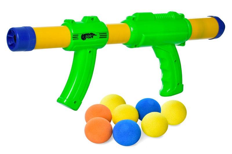 Автомат помповий 0095A (48шт) 36см, кульки фомові 8шт, 3см, в пакеті, 36,5-15-4см