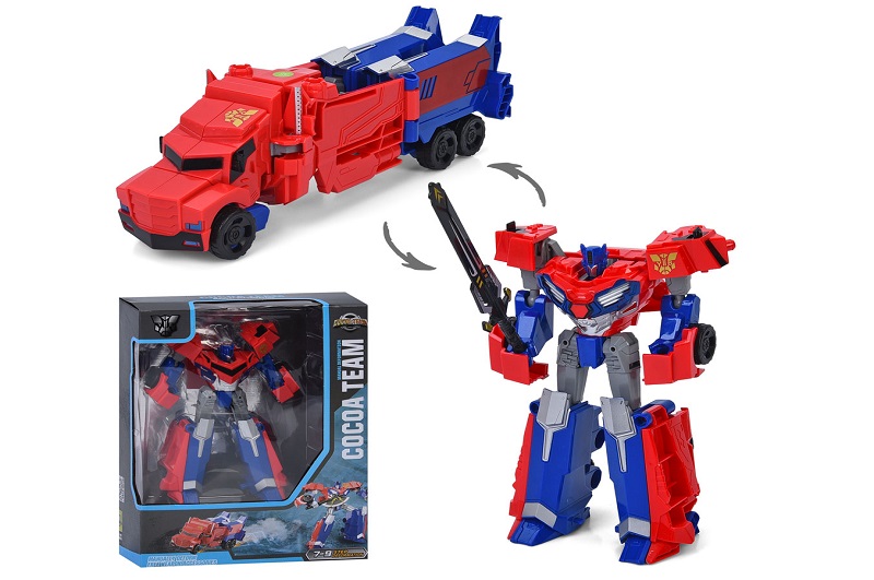 Трансформер 188-212Y (18шт) робот 20см+трейлер, 2 види, в кор-ці, 24-32-9см