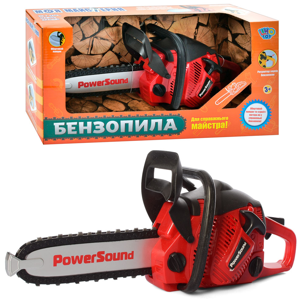 Бензопила M 4642 (24шт) 37см, звук, рухома стрічка, на бат-ці, в кор-ці, 40-20-10см