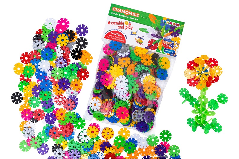 Конструктор Ромашка № 2", арт 122/2, вініловий пакет, Набір дитячий  Bamsic"