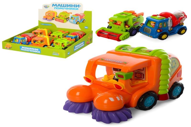 Спецтехніка 386 ABC УПАК6шт (108шт) інерція,12см,6шт (3види) в дисплеї,30-29-9см