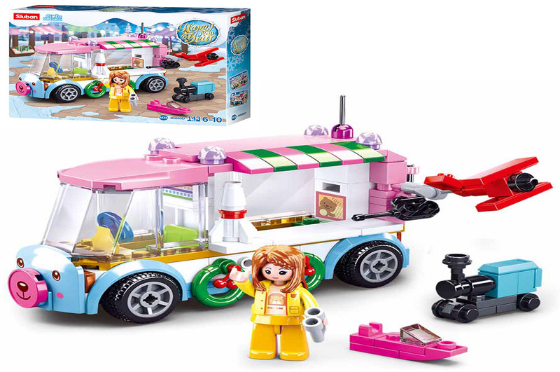 Конструктор SLUBAN M38-B0889D (60шт) машина-станція, фігурка, 143дет, в кор-ці, 24-19-4,5см