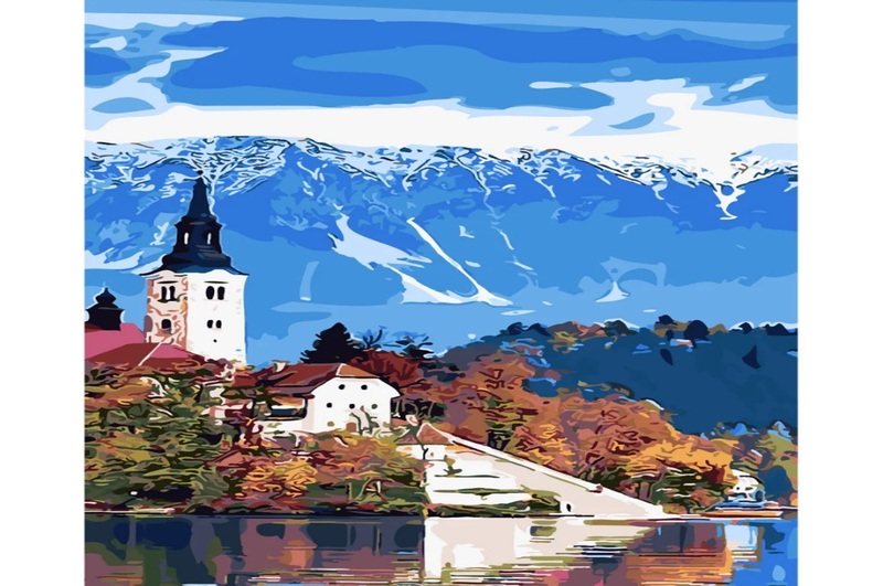 Картини по номерах SY6078 Скандинавський пейзаж", розміром 40х50 см"