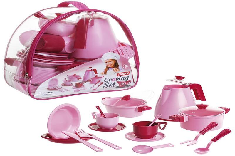 Набір посуду Cooking Set (39 pcs.) рожевий  Юн1764