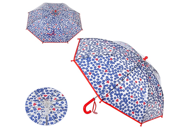 Парасолька дитяча MK 4967 (30шт) довж. 63см, трост. 60см, діам76см, спиця 45см,клейонка, в кульку