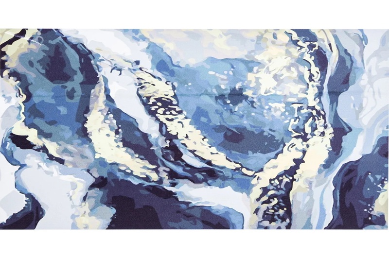 Картина по номерах SY6389 Gray, gold and white", розміром 40х50 см"