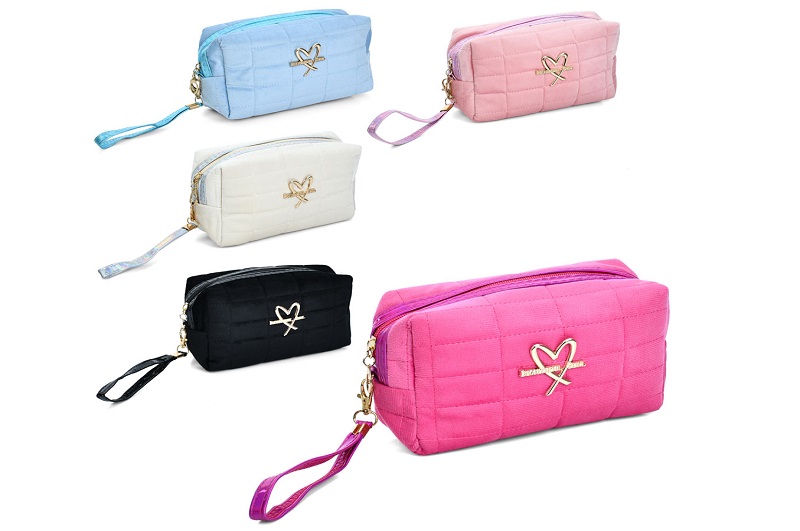 Сумочка JD3304 (130шт) 19-11-5см, 1 відділення, застібка-блискавка, коротка ручка, 5 кольорів, у пак