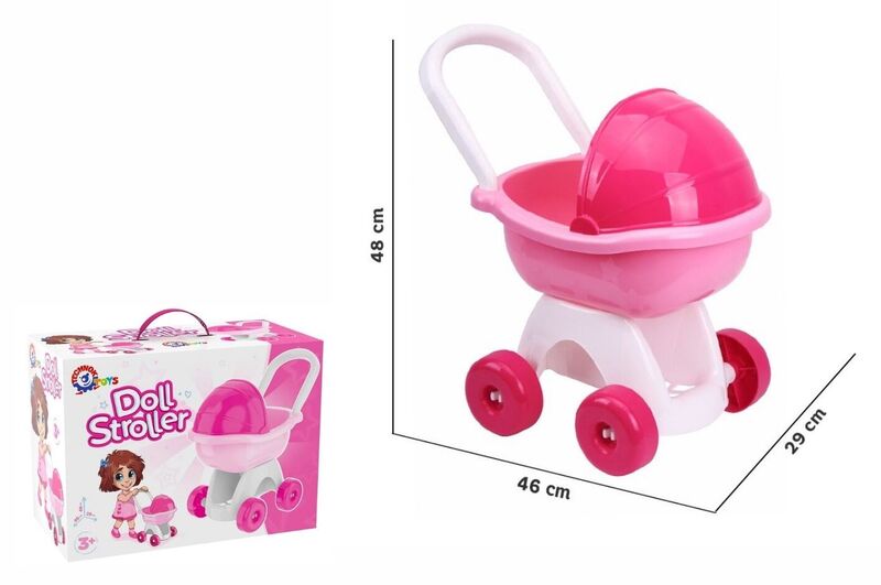 Візочок для ляльки рожевий (46 х 48 х 29 см) Тех8256
