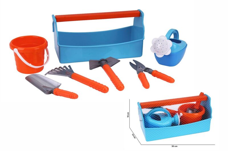 Набір садівника (садові інструменти та лійка в органайзері) Тех8270