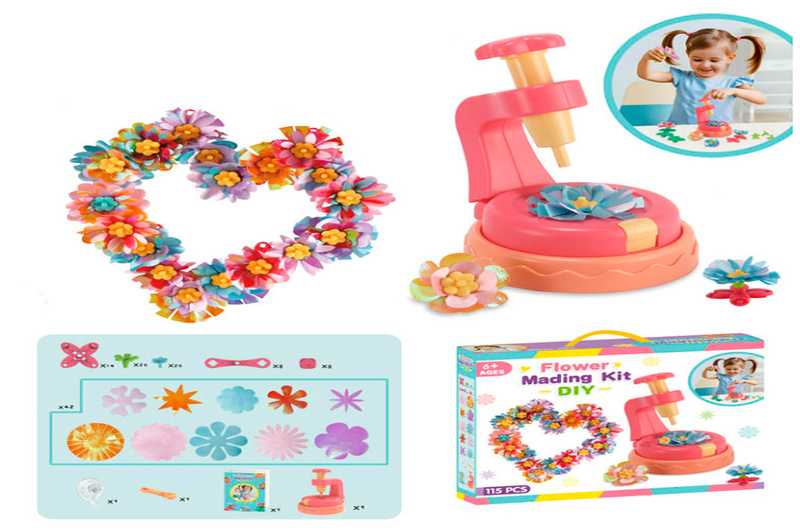 Набір для творчості 662 (24шт) серце з квітів, апарат для створення квітів, 116 деталей, в кор-ці, 3