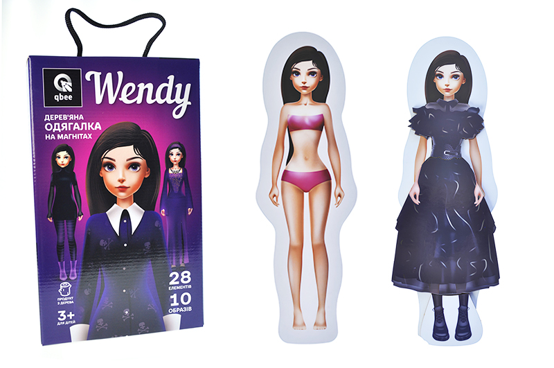 Дерев'яна одягалка на магнітах Wendy" QB600-010 qbee"