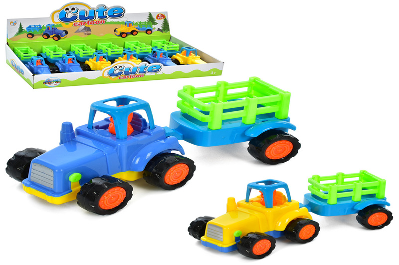 Трактор 345-1A УПАК6шт (72шт) 10см, інерція, 6шт (2 кольори) в дисплеї, 47-19-8см
