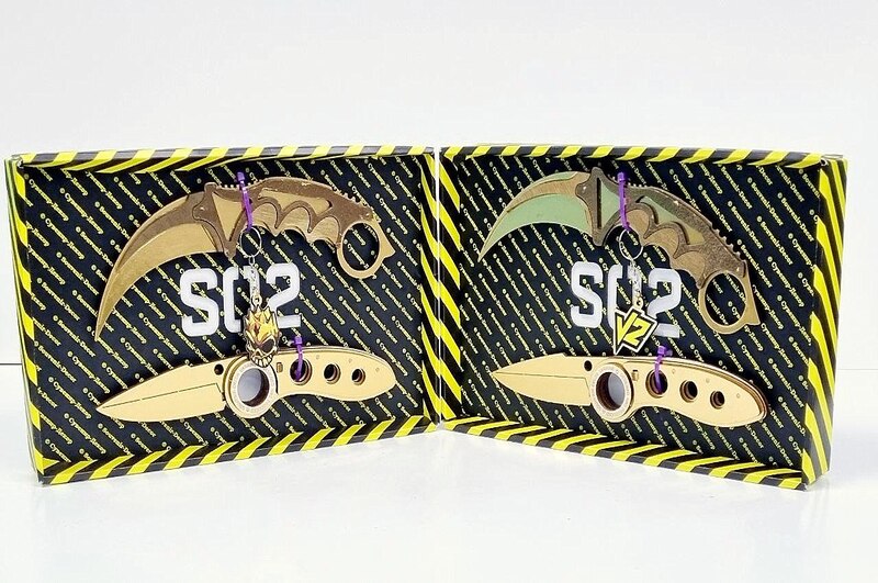 BOX Сувенірний SO-2 КЕРАМБІТ GOLD &amp; ВИКИДУХА ФЛІП GOLD"  SO2-7-B"