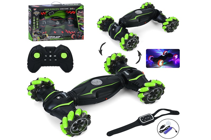 Машинка SY057 (6шт) р/к2,4G(пульт2шт,1-браслет),акум,трюк,40см,св,пар,USBзар,2кол.,кор,51-34-11см