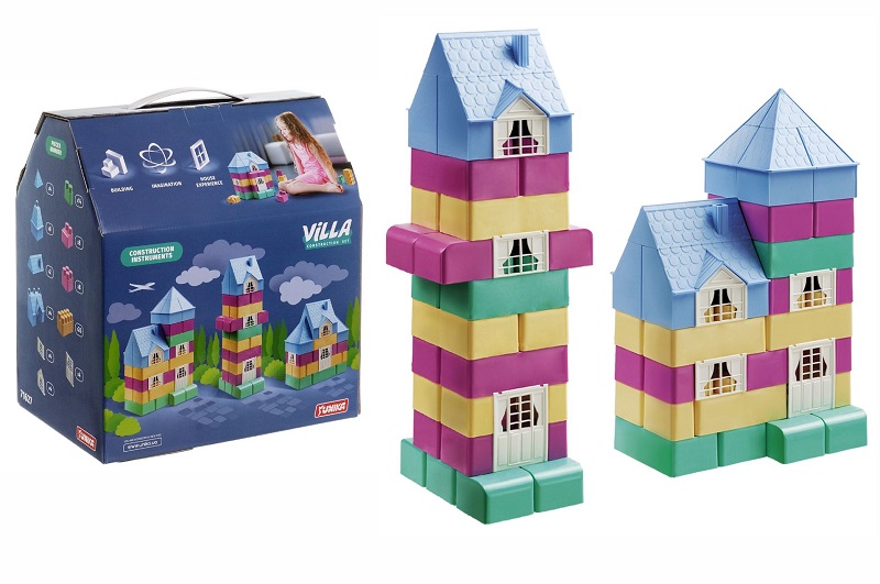 Конструктор дитячий VILLA (86 дет.) пастельний (коробка) Юн1627