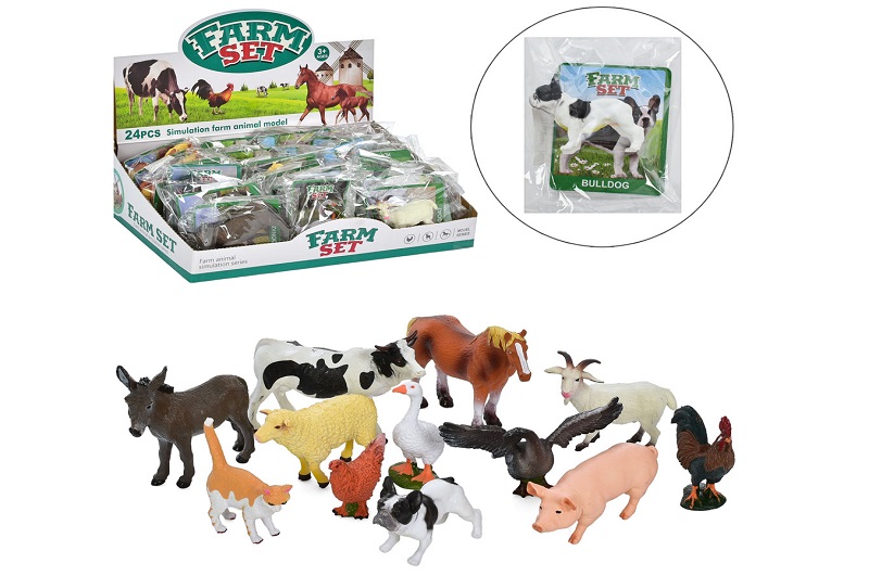 Фігурка TBS059УПАК24шт (216шт) домашні тварини, в кульку, 24шт(12видів) в дисплеї, 34.5-21-9см