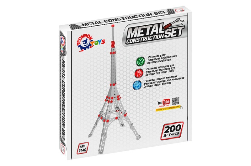 Конструктор металевий Ейфелева вежа" (200 деталей)  Тех7440"
