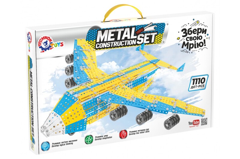 Конструктор металевий Літак Мрія" (1110 дет) Тех9178"