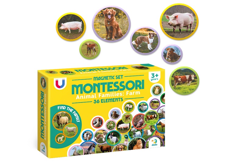 200271 Магнітний набір Монтесорі «Родини тварин: ферма»