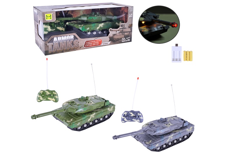 Танк р/к арт. SH091-415B (24шт/2) 2 кольори, світло, короб. 31*11,5*11см