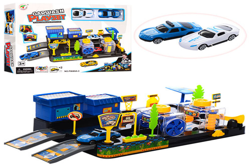 Гараж P8688A-3 (36шт) 36,5-19,5-10,5см, машинка 2шт, в кор-ці, 33-26,5-6см