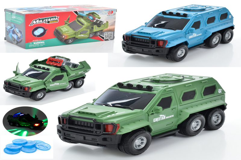 Машина арт.  8811-19 (72шт/2) батар. 2 кольори, світ., звук, відкр. двері, короб. 22,5*1,5*10,8см