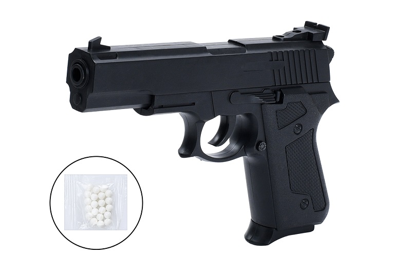 Пістолет M92 (216шт) 19см, пластикові кулі, у пакеті, 23-16-3см