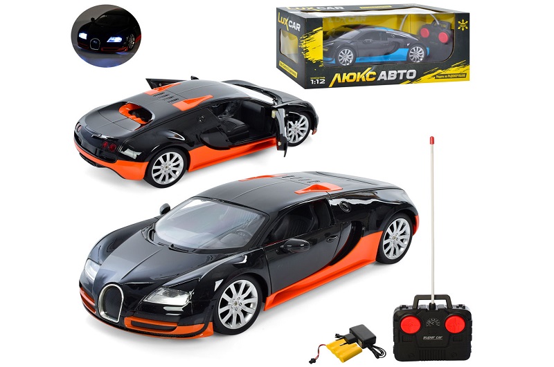 Машина M 4915 (9шт) 1:12, р/к, акум, 33см, світло,резин.кол,відкр.дв,2 кольор, в кор-ці,46,5-18-19см