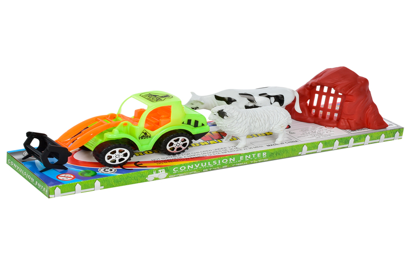 Трактор 2022-84 (120шт) інерція, 27см, тварини 2шт, в слюді 32-9-8,5см