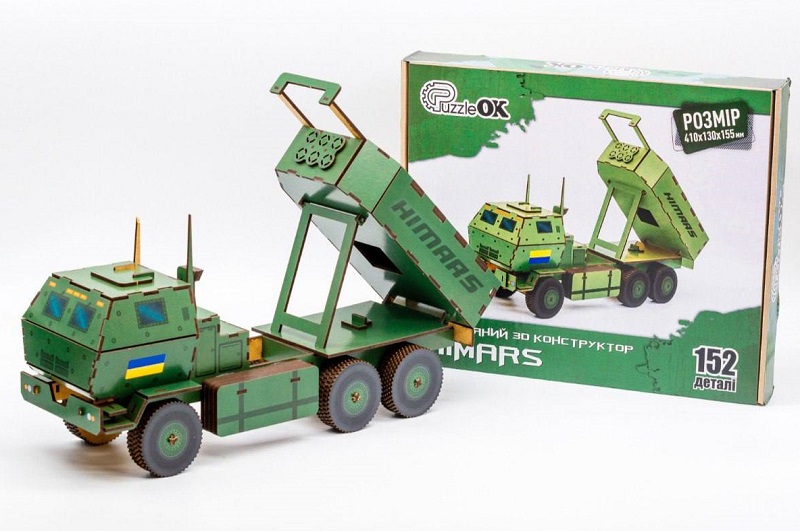 Конструктор дерев'яний Хімарс", 152 дет., розмір - 410*130*155 мм,"