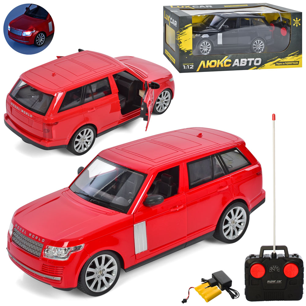 Машина M 4912 (9шт) 1:12, р/в, аккум,USB, 32см, гум.кол, світло,на бат-ці, 2кол, в кор-ці, 46-18-18с