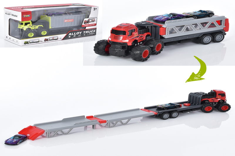 Трейлер H2104 (24шт) інерція, 27см, машина 2шт, 2 кольори, в кор-ці, 31-16-11см