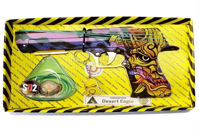 Зібрана модель Гумкостріл DESERT EAGLE OROCHI" (пакування BOX)"
