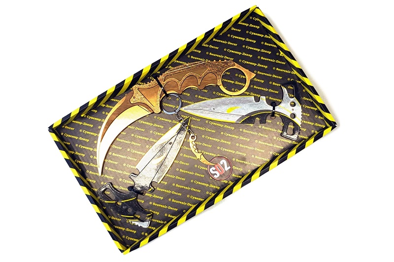 BOX Сувенірний SO-2 КЕРАМБІТ GOLD &amp; HARMONY daggers ""