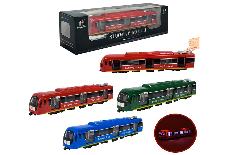 Потяг арт. 731-27K (36шт/2)  3 кольори, світло батар  короб. 23*4*5см