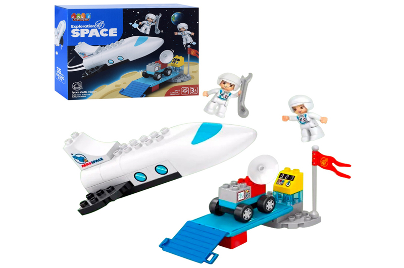 Конструктор JDLT 5452 (24шт) космічний корабель,місяцехід,база,фігурки,35дет,в кор-ці, 36-28-8,5см