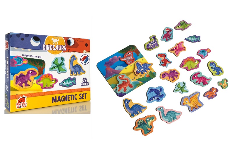 Magnetic set Dinosaurs" with board RK2090-03"