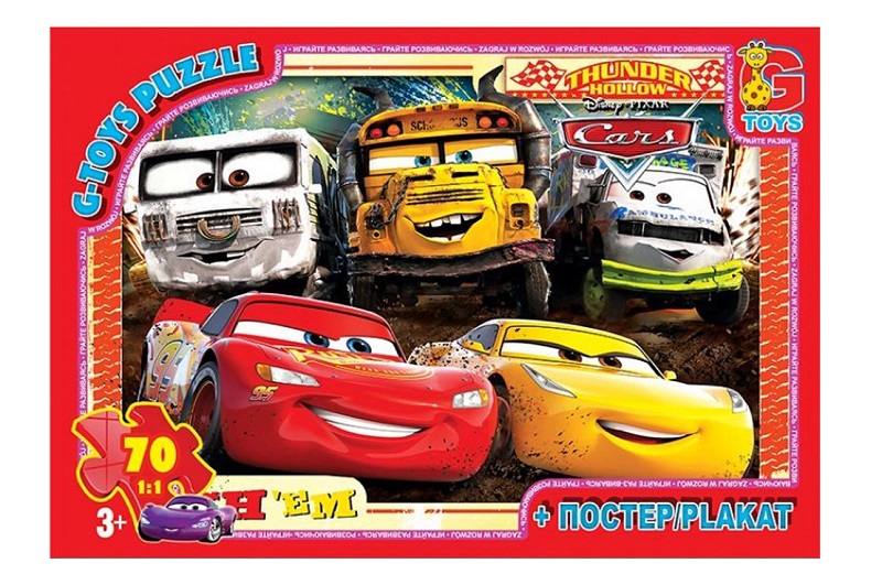 Пазли ТМ G-Toys" із серії "Тачки", 70 елементів  Z10197"